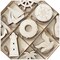 45 Pack Unfinished Nautical Wood Cutouts for Crafts, Wooden Anchor,Sailboat,Ship Wheel,Compass for DIY Project 3.5 Inch 5 Peices Each